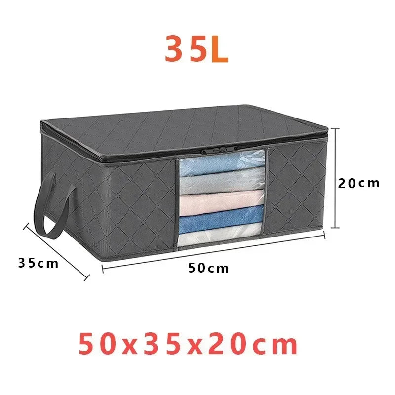 Storage Bag Foldable Large Capacity Clothes Blanket Storage Bags Storage Containers for Organizing Bedroom Closet Clothing