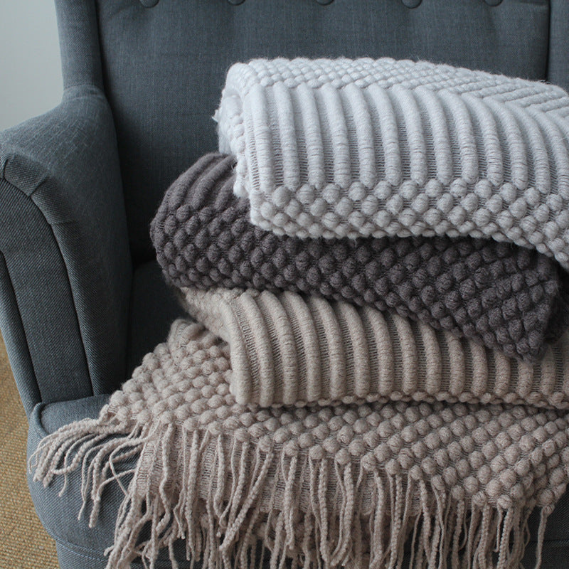 Cozy Knit Throw Blanket
