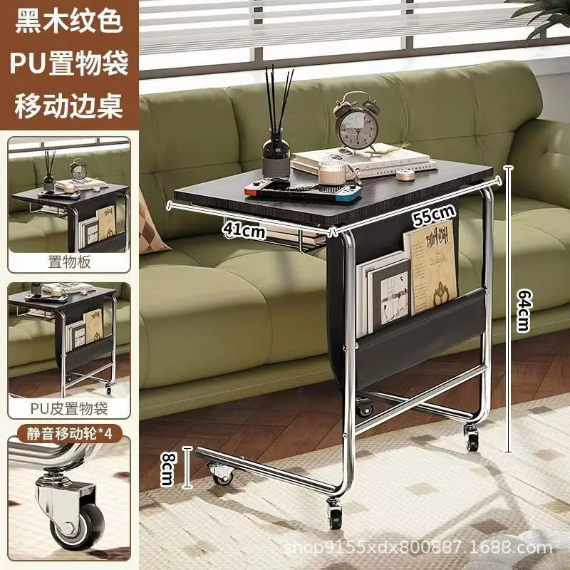 Versatile Side Table Small Coffee Table for Trolleys Dining Carts Wine Racks Bookshelves  Convenient  Flexible Storage Solution