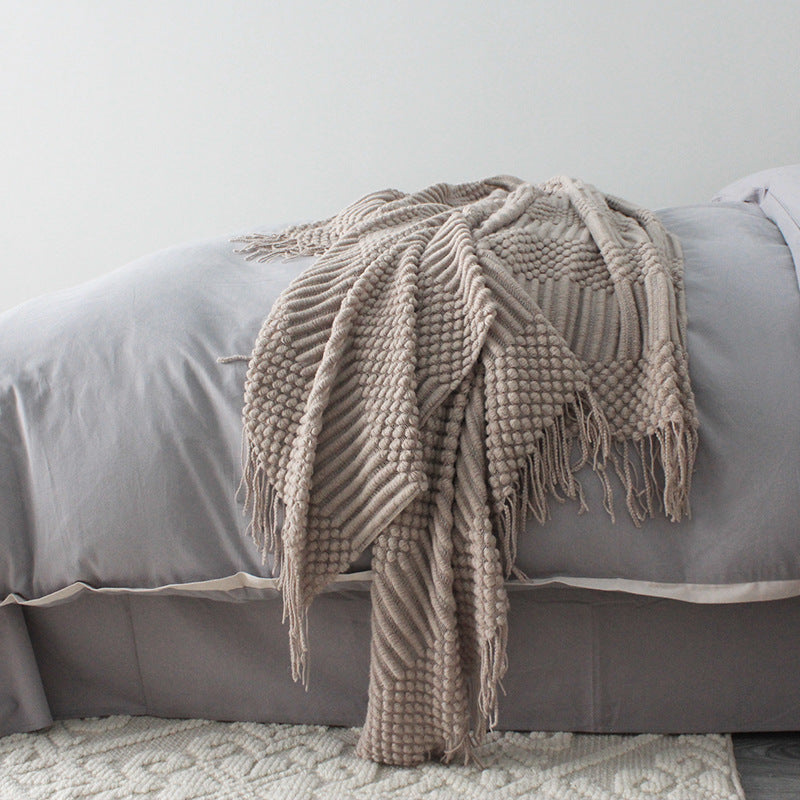Cozy Knit Throw Blanket