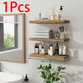 Wooden Floating Wall Shelf Art Storage Rack Rustic Wood Shelves For Wall Storage Wall Hanging Shelf Bedroom Home Decorations 1PC