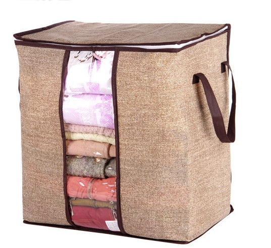 Foldable Under-Bed & Closet Storage Organizer for Clothes, Quilts & Linens