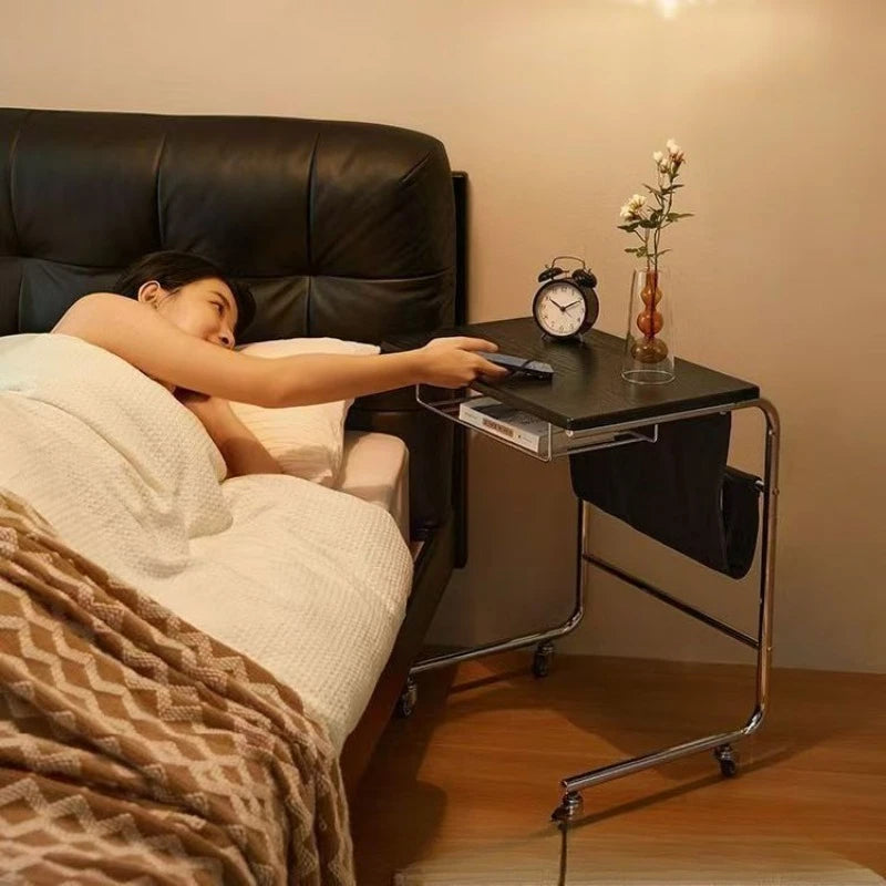 Versatile Side Table Small Coffee Table for Trolleys Dining Carts Wine Racks Bookshelves  Convenient  Flexible Storage Solution