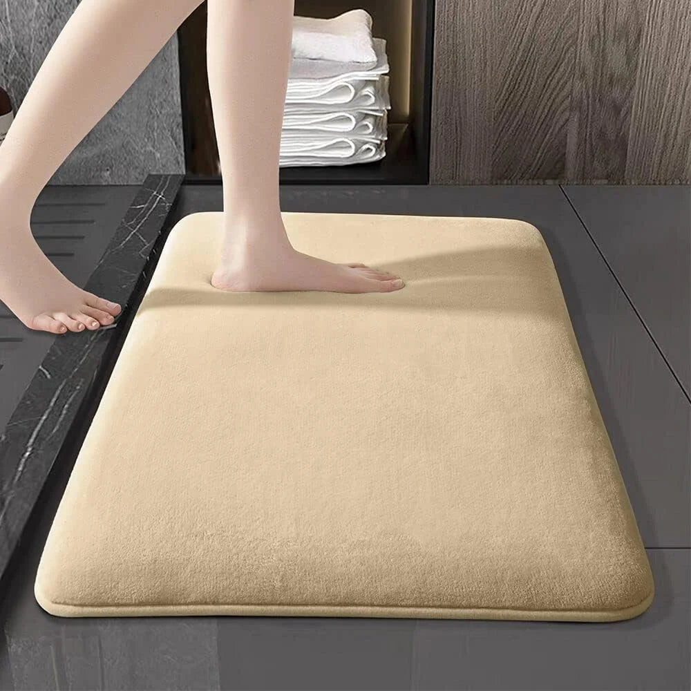 Absorbent Floor Mat Non Slip Bath Mat Anti Slip Coral Velvet Bathroom Floor Mat Door Mat Home Decoration
