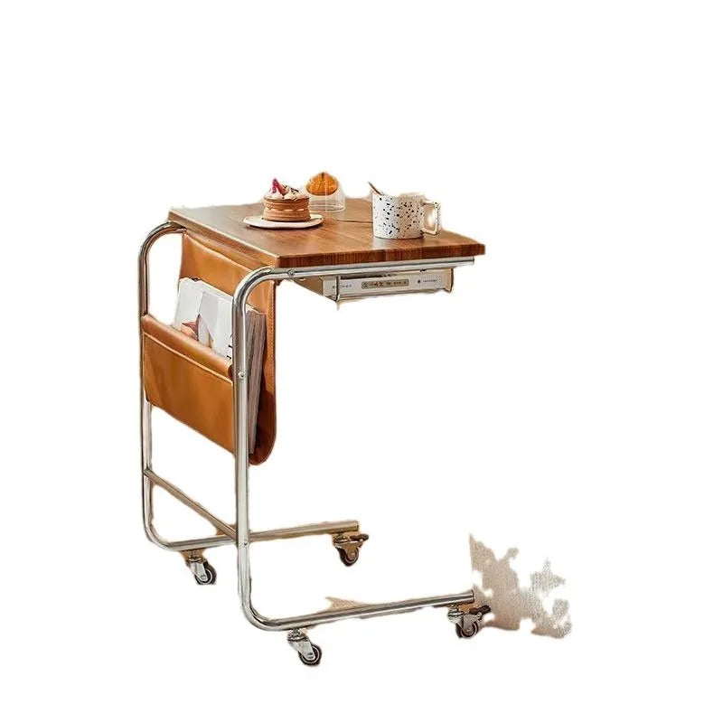 Versatile Side Table Small Coffee Table for Trolleys Dining Carts Wine Racks Bookshelves  Convenient  Flexible Storage Solution