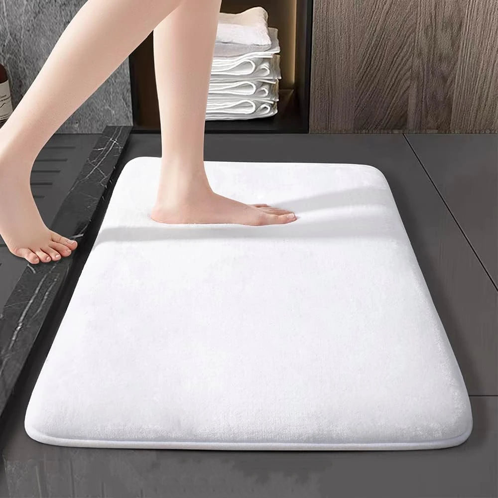 Absorbent Floor Mat Non Slip Bath Mat Anti Slip Coral Velvet Bathroom Floor Mat Door Mat Home Decoration