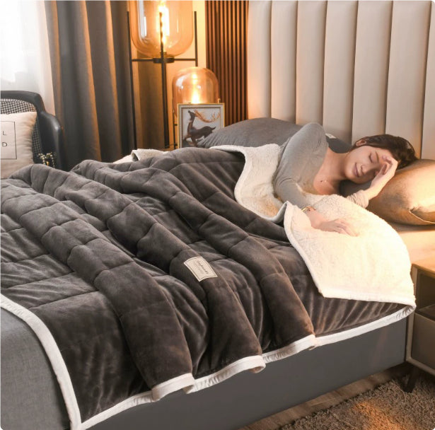 Luxury Super-Soft Fleece Blanket – Thick & Warm Winter Throw for Bed or Sofa