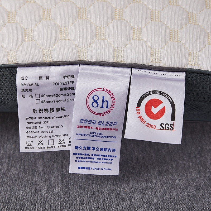 Massage Pillow Washable Without Collapse Neck Pillow Insert Household